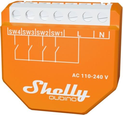 Shelly · Unterputz·"Wave i4"· Szenenaktivierer· 12 Aktionen· Z-Wave (Shelly_W_i4)