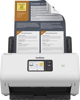 Brother ADS-4550W Dokumentenscanner – ADF, Duplex, WLAN, USB 3.0, 35 S./Min. (ADS4550WUN1) (B-Ware)