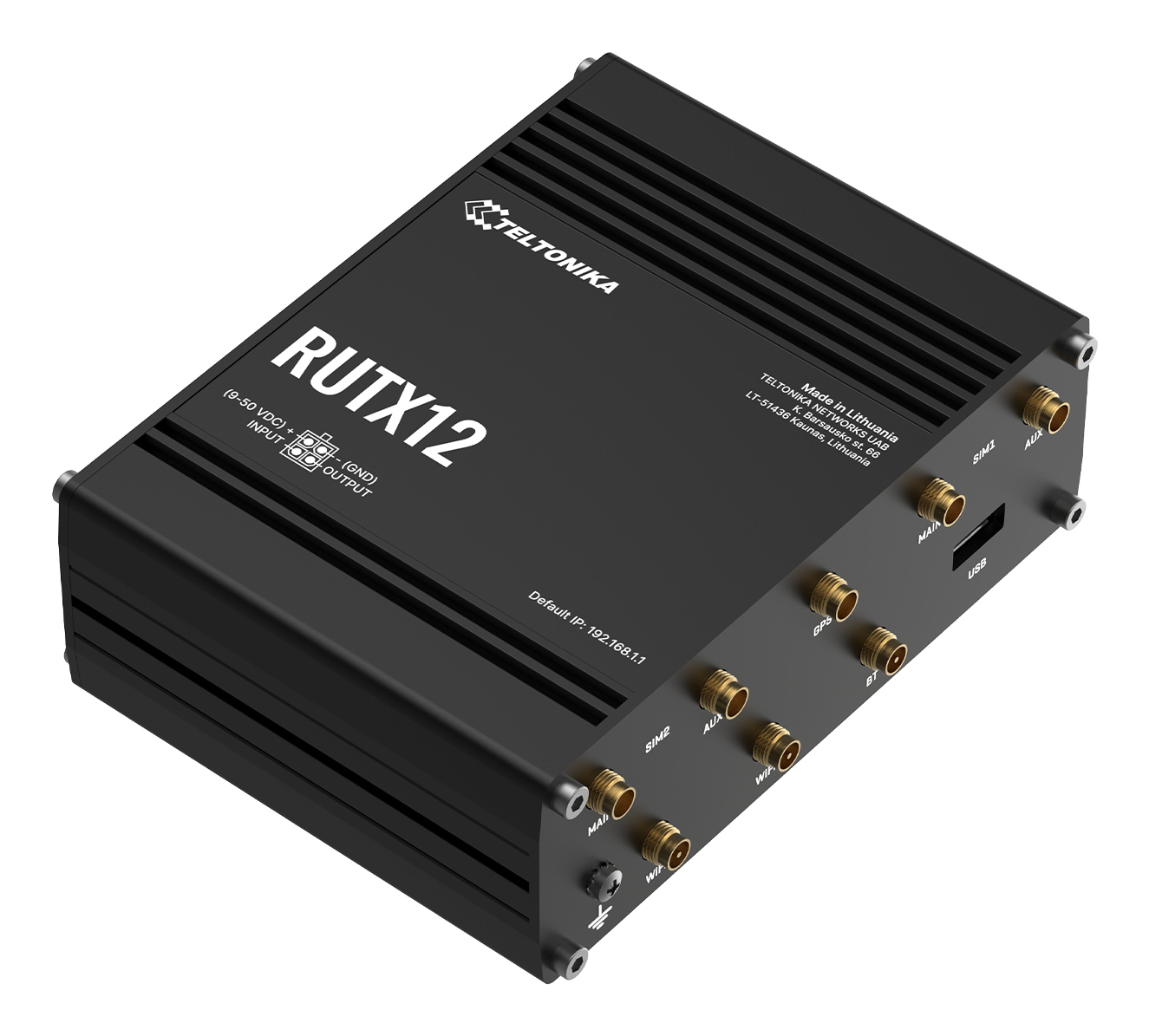 Teltonika RUTX12 Wireless Router 5 Ports 867 Mbps Schwarz