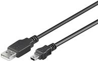 PREMIUMCORD USB 2.0 A-Mini B (5pin) Verbindungskabel 0,2m (ku2m02a)