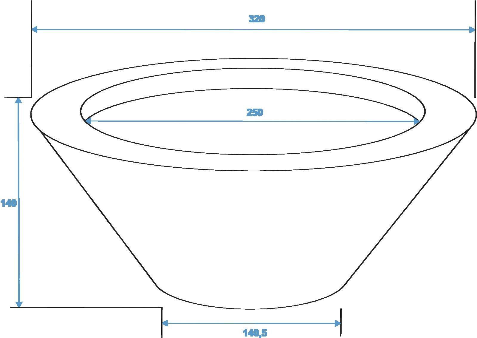 EUROPALMS LEICHTSIN BOWL-15, braun, glänzend (83011825)