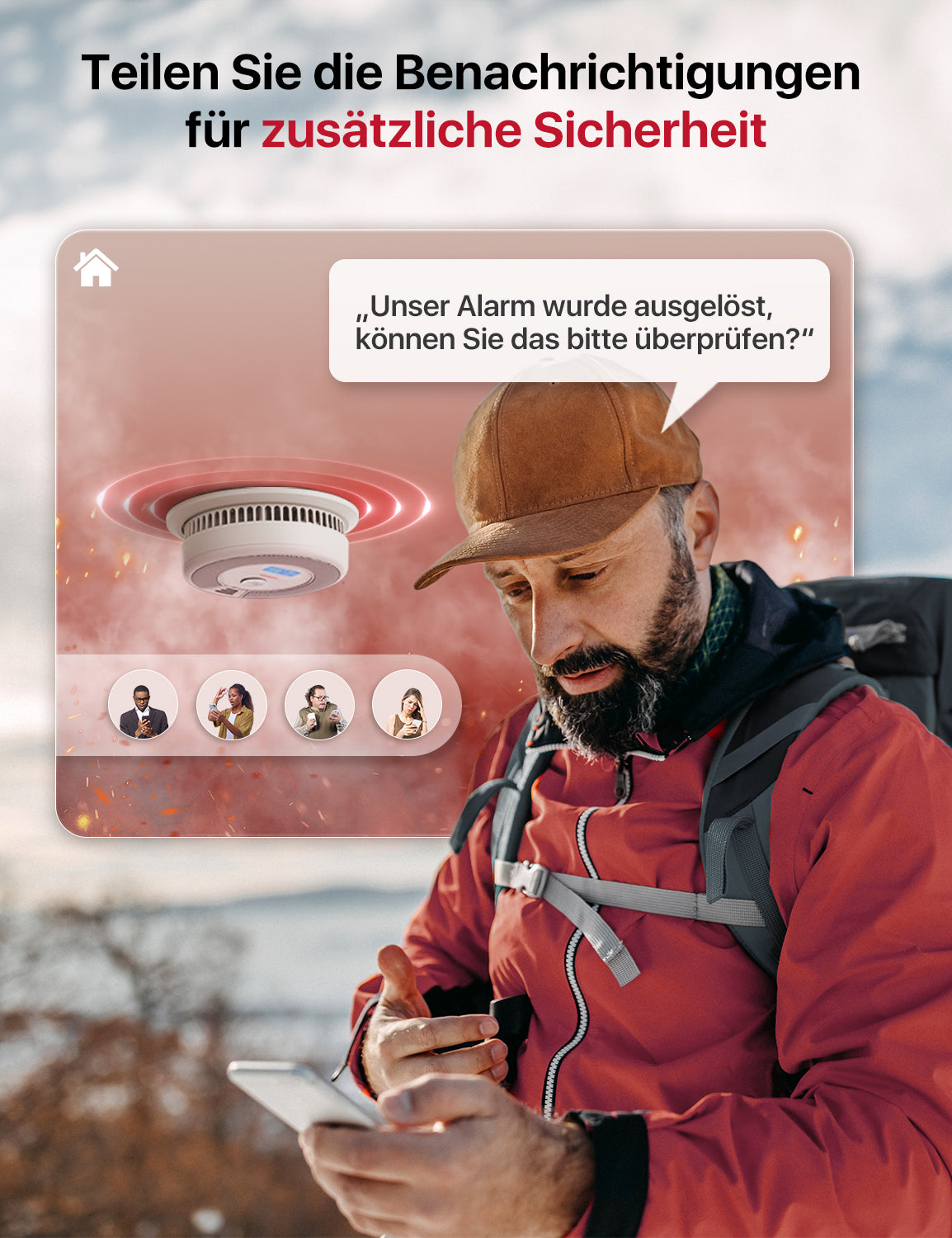 X-Sense SC07-MR Rauch- und Kohlenmonoxidmelder WLAN 85 dB Lithium Weiß/Grau