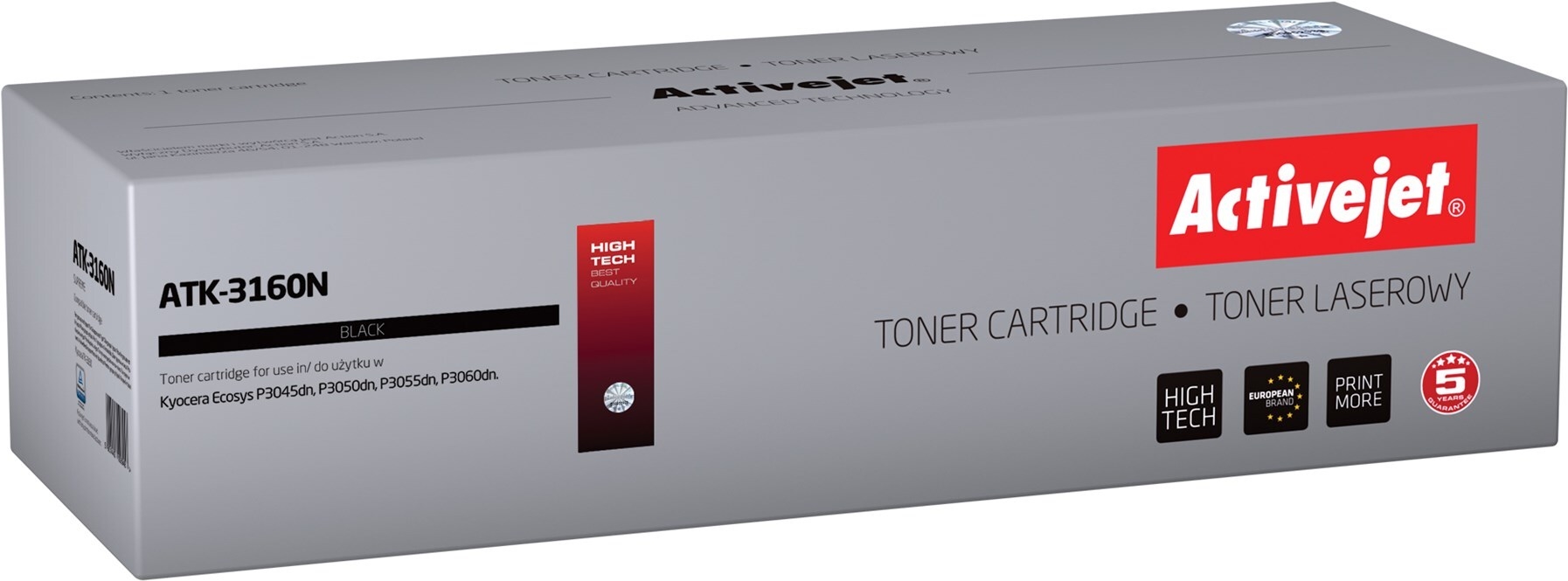 Activejet ATK-3160N Tonerkartusche Schwarz 12500 Seiten