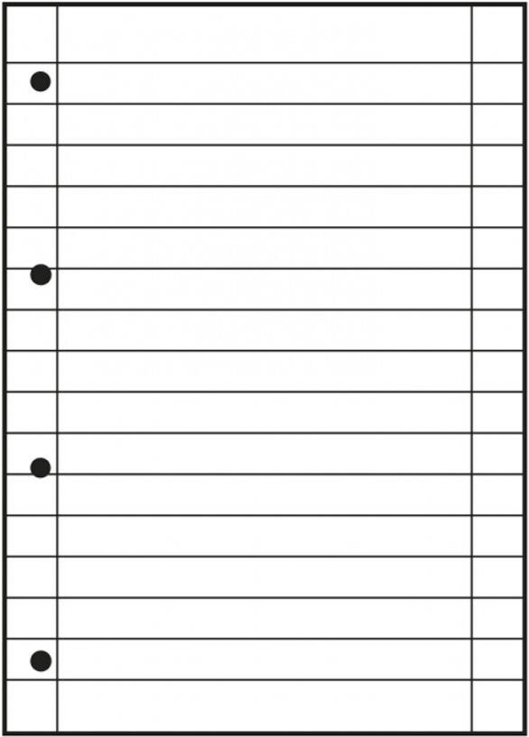 Oxford Schulblock DIN A4 Lineatur 27 Kopfgeleimt 50 Blatt 90 g/m² Blau