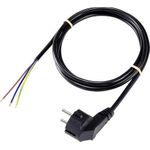 Sygonix SY-5043478 Strom Anschlusskabel Schwarz 2.00 m (SY-5043478)