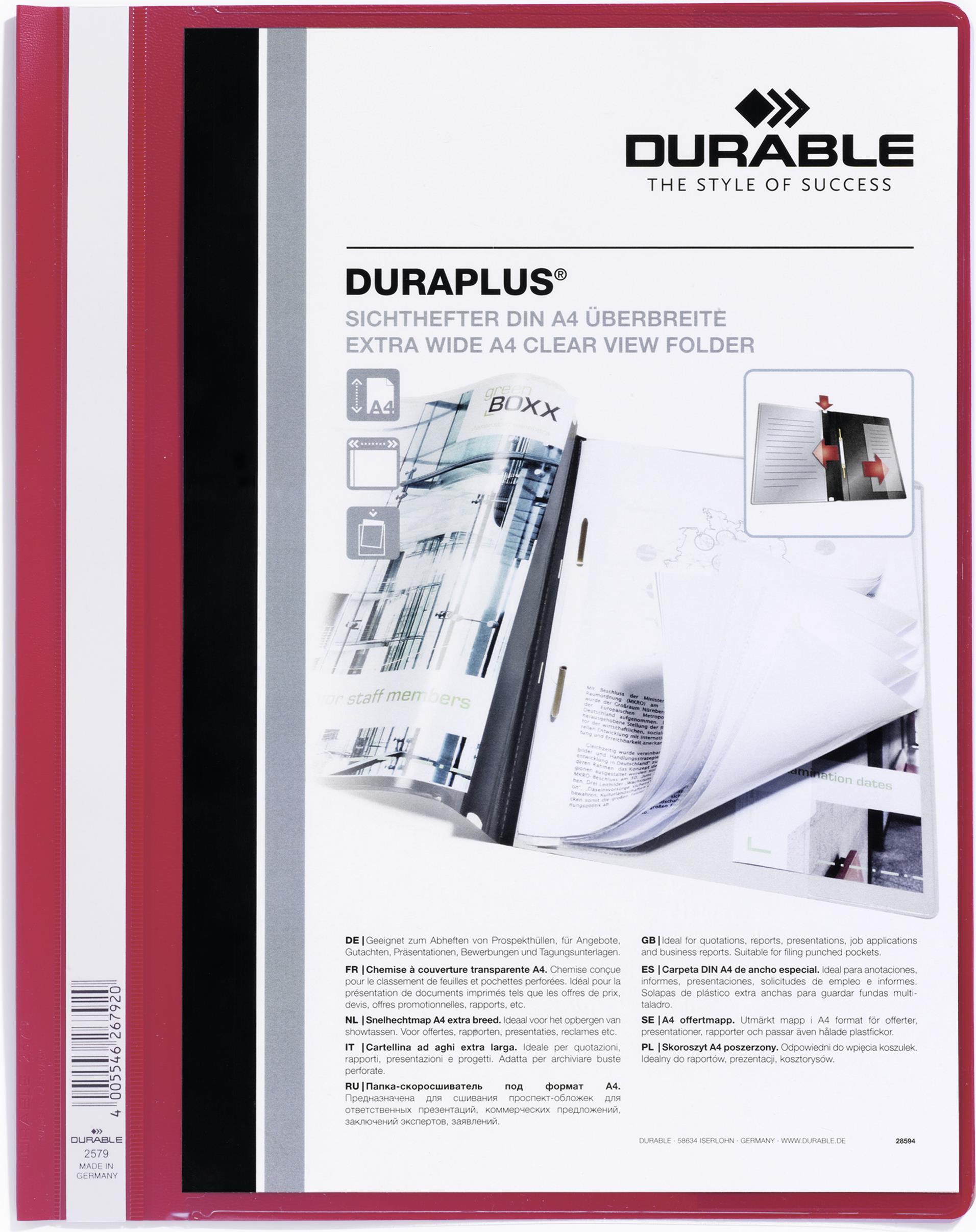 DURABLE Präsentationshefter DURAPLUS® A4+ 25 ST 257903