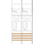 f-tronic Zählerfeld 2-feldrig ER26 H=1050mm 2-eHZ 2Res. 7141002 1 (7141002)