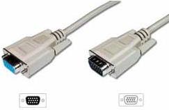 Assmann VGA Monitor extension cable. HD15 M/F. 5.0m. 3CF/4C. be (AK-310200-050-E)