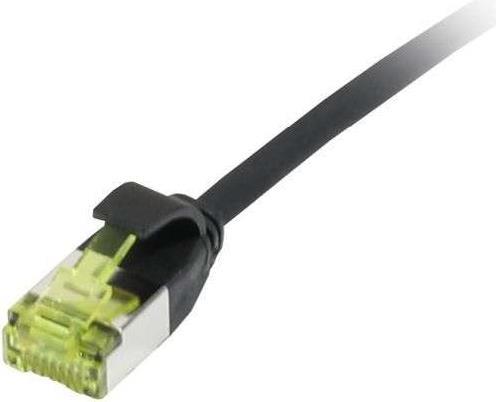 Patchkabel RJ45, CAT6A 500Mhz, 1,5m, schwarz, U/FTP, slimline rund d=3,8mm, TPE/LSZH(Superflex), AWG32, mitCat.7 Rohkabel, Synergy 21 (S217314V3)