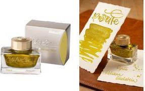 Pelikan Tinte Edelstein Ink "Pyrite", im Glas Farbe: gold, für hochwertige Füllhalter mit Kolben - 1 Stück (400210499)