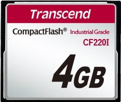 Transcend CF220I Industrial Temp Flash Speicherkarte 4 GB CompactFlash  - Onlineshop JACOB Elektronik