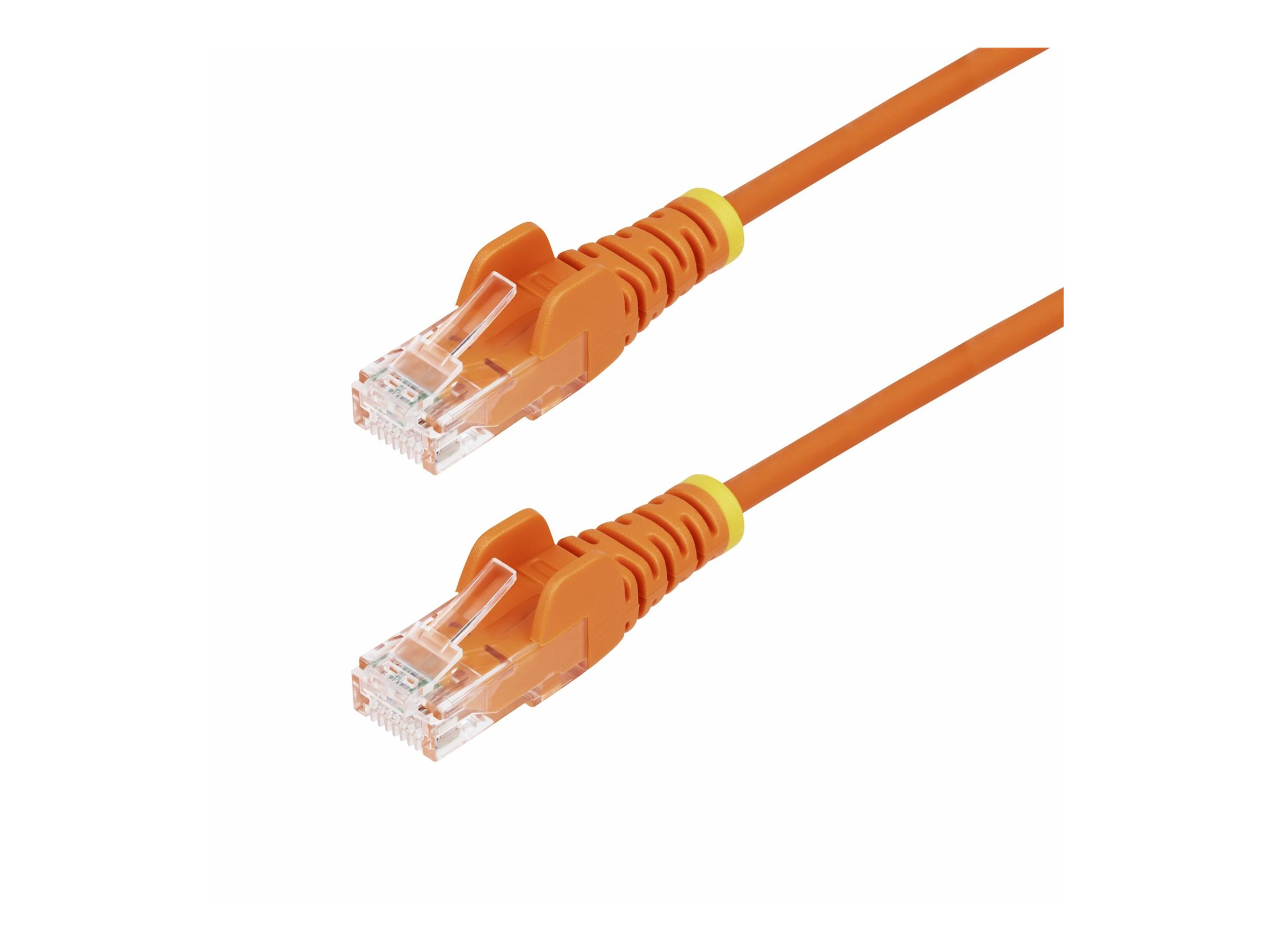 StarTech.com Slim CAT6 Ethernet-Kabel 2,5 m UTP LSZH 28 AWG RJ-45 Snagless Orange