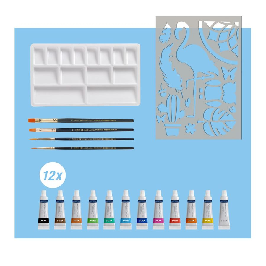 Faber-Castell Creative Studio Aquarell Bastelfarben-Set 18-teilig Mehrfarbig