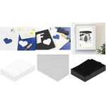 kangaro Foam Board, DIN A4, Stärke: 3 mm, schwarz Schaumstoffplatte, matte Papierbeschichtung auf beiden - 1 Stück (K-0073-104)