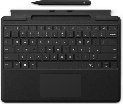 Microsoft Tastatur mit Touchpad, Beschleunigungsmesser, Surface Slim Pen 2 Ablage- und Ladeschale (8X6-00172)