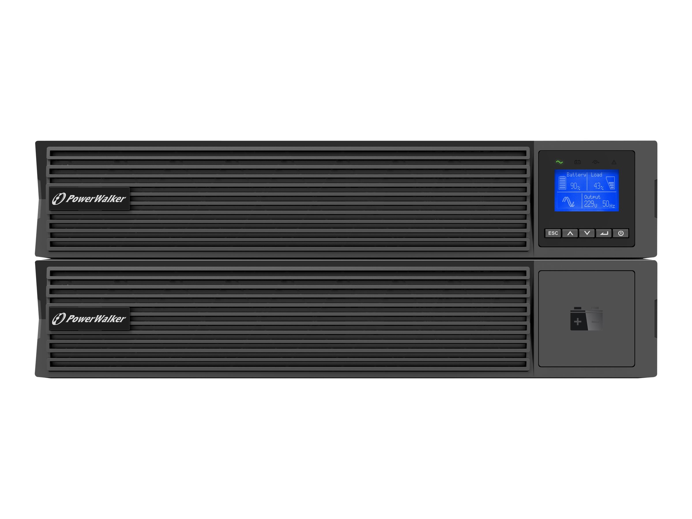 PowerWalker VFI 1500 ICR IoT Online-USV 1500 VA 1500 W 8x C13 Schwarz