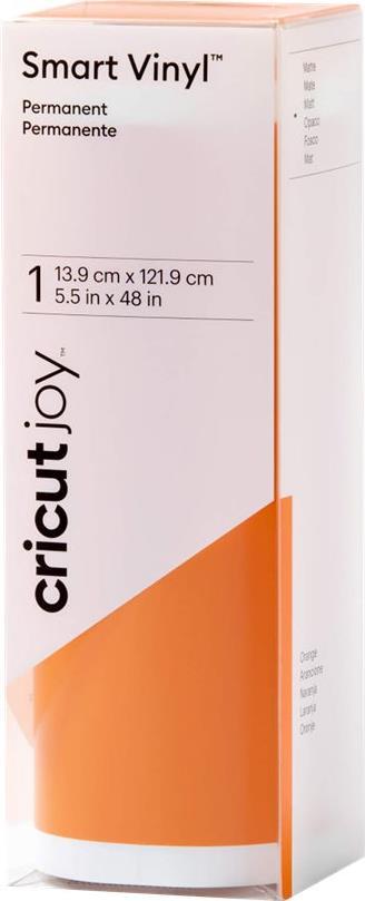 Cricut Smart Vinyl. Produkttyp: Hitzebeständige Vinylrolle, Produktfarbe: Orange, Färbung: Monochromatisch. Breite: 139 mm, Länge (mm): 1219 mm (2009836)