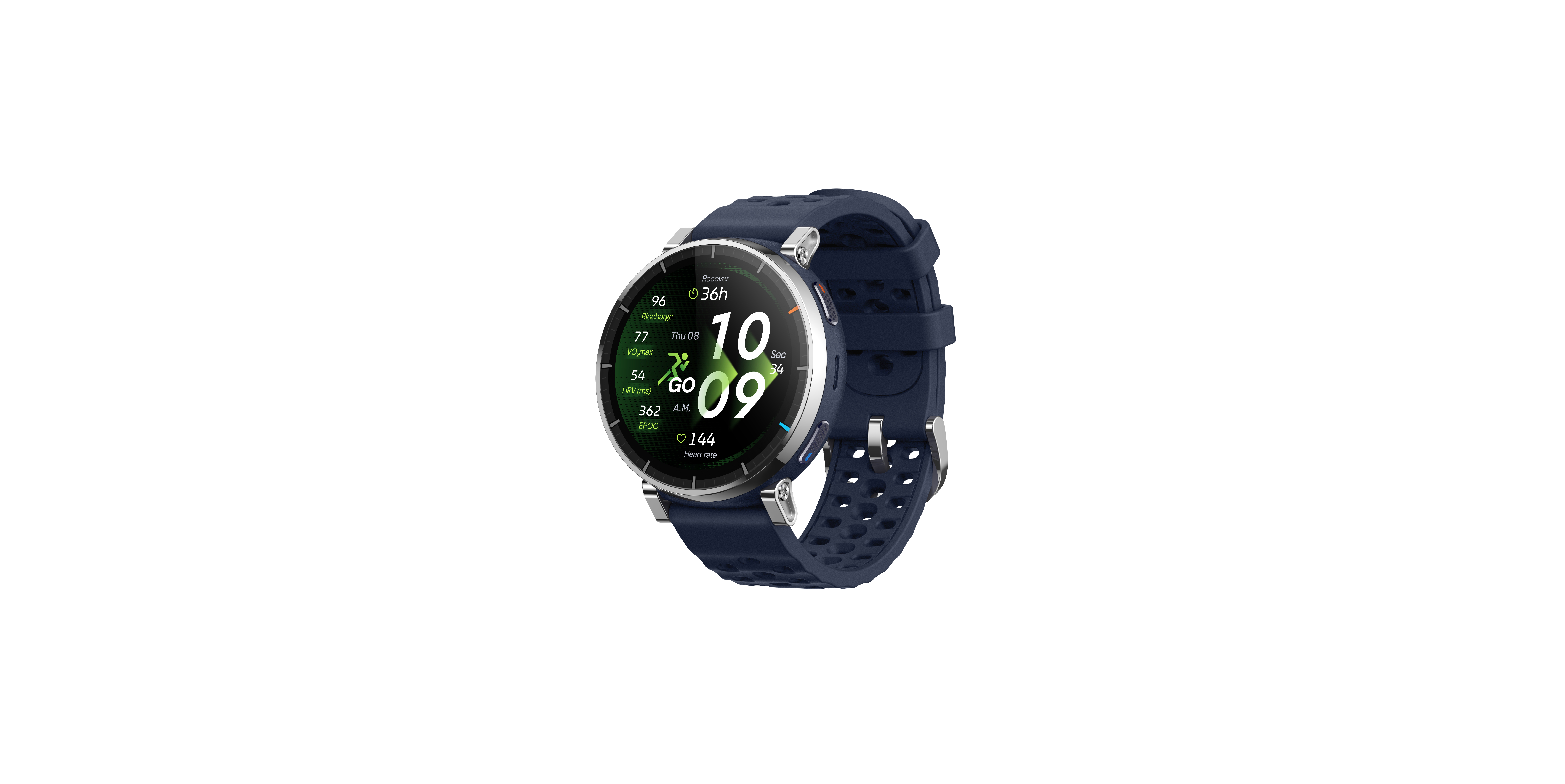 Amazfit Active 3 Premium Smartwatch 1,32" AMOLED 4 GB GPS NFC Bluetooth 5.3 Atlasblau