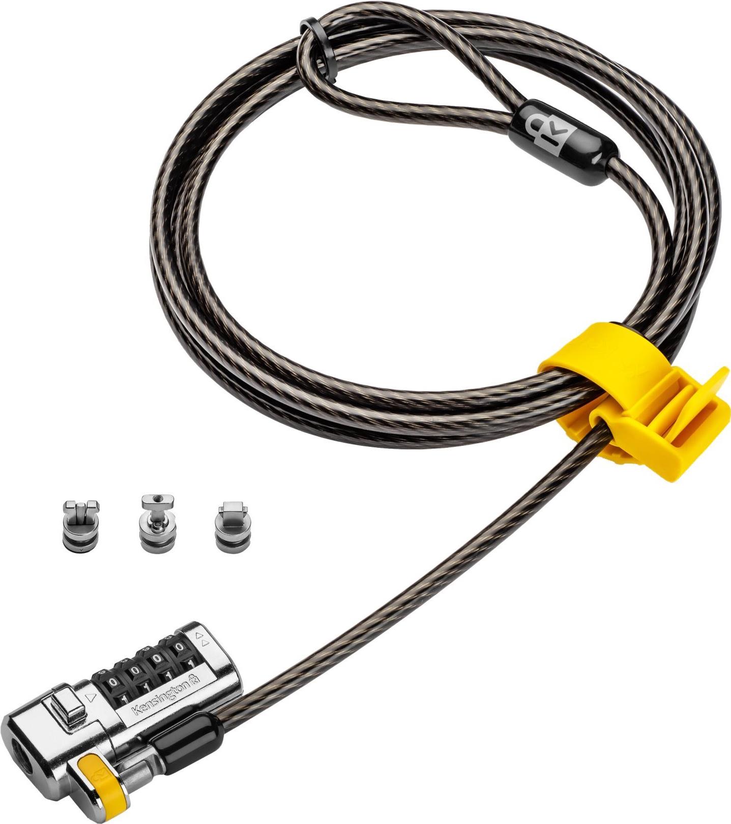 Kensington ClickSafe Universal Combination Laptop Lock - Master Coded Schwarz