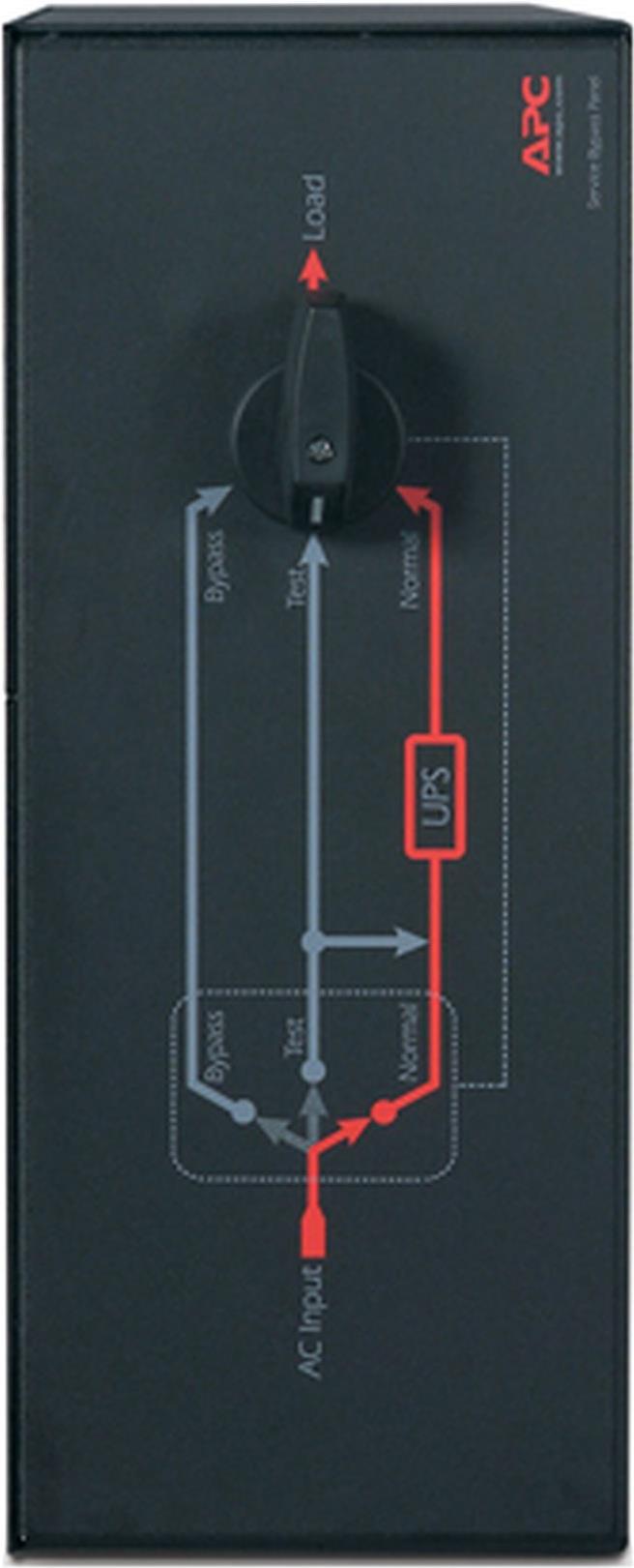 APC Service Bypass Panel SBP16KP 100 A 200/208/240 V Schwarz