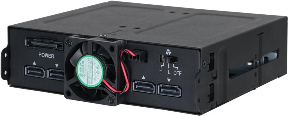 ICY DOCK ToughArmor MB607SP-B Backplane 4x 2,5" SATA I-III für 5,25" Schwarz