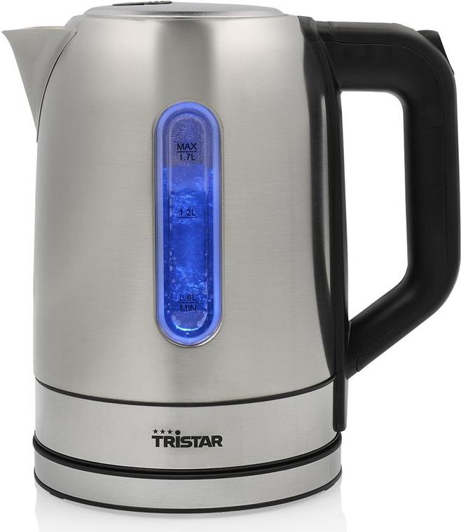 Tristar WK-1344 Wasserkocher 1,7 l 2200 W Schwarz - Silber (WK-1344)