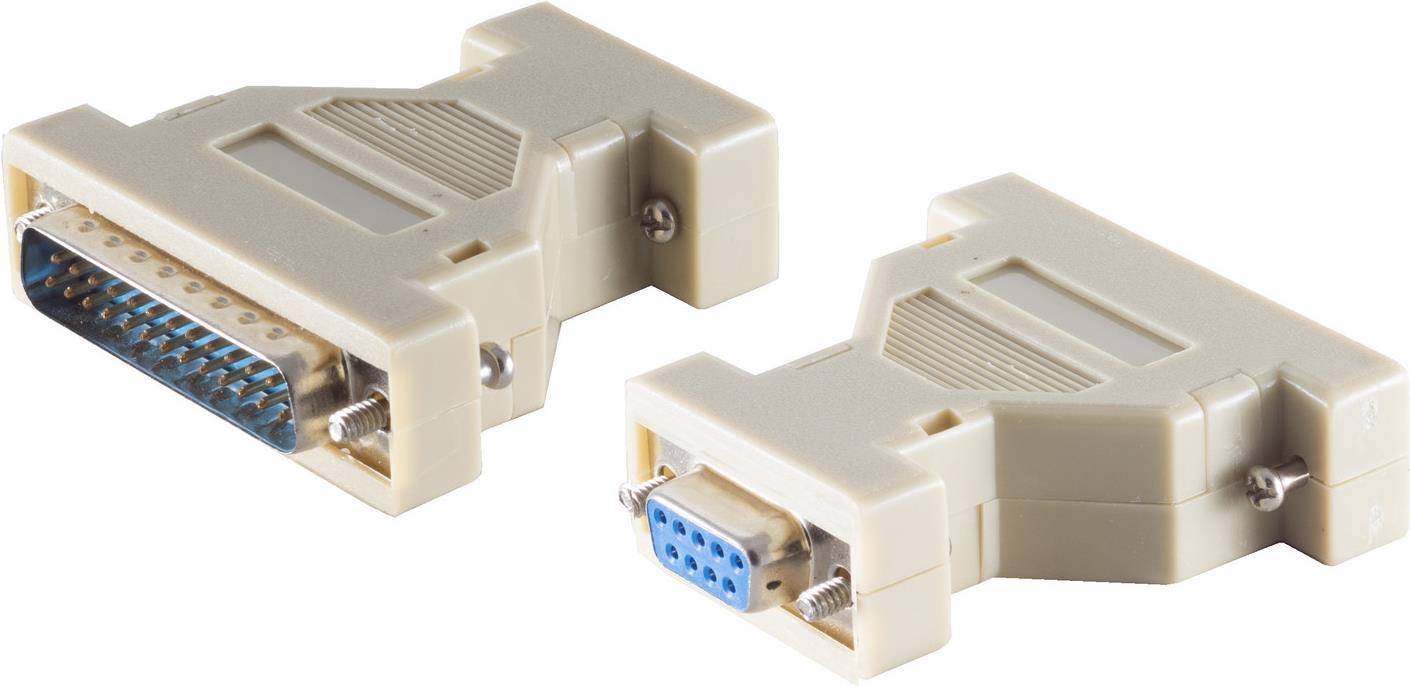 ShiverPeaks S/CONN maximum connectivity SUB-D Adapter, 9-pol. Sub-D-Kupplung auf 25-pol. Sub-D-Stecker (78420)