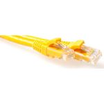 ACT Yellow 5 meter LSZH U/UTP CAT6A patch cable with RJ45 connectors. Cat6a u/utp lszh yellow 5.00m (IB1905)