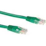 ACT Green 10 meter U/UTP CAT6 patch cable with RJ45 connectors. Cat6 u/utp green 10.00m (IB8710)
