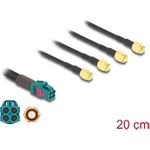 Delock Kabel Mini FAKRA Z Buchse quad zu 4 x SMA Stecker A-Typ (90126)