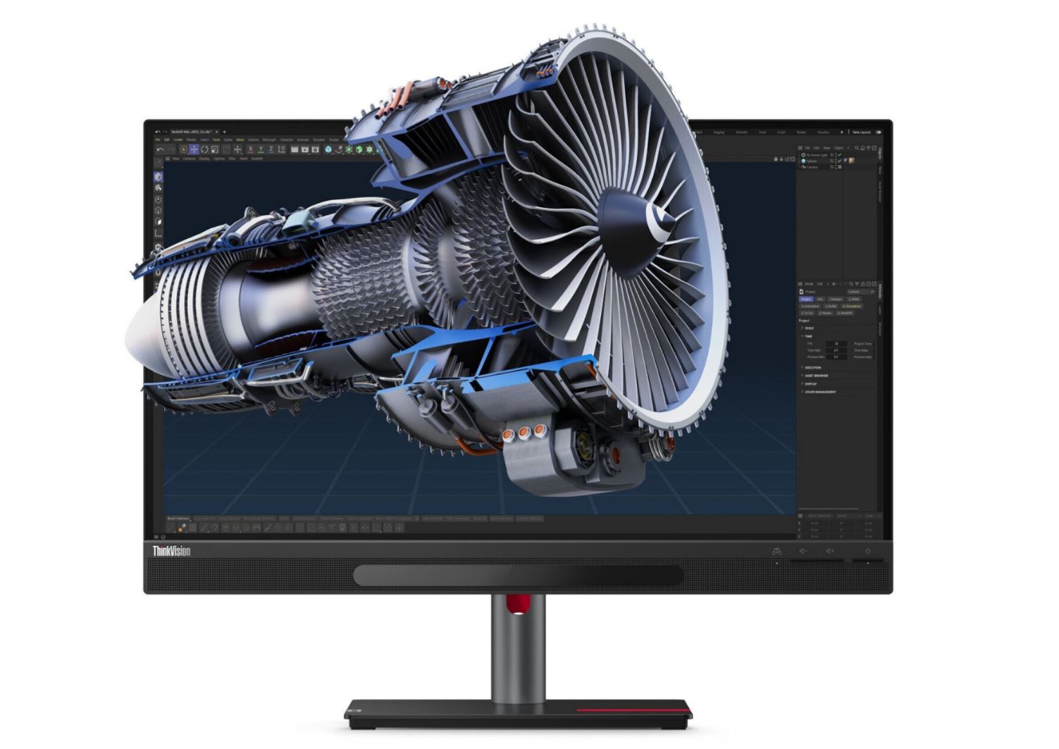Lenovo ThinkVision 27 3D - LED-Monitor - 68.6 cm (27) - 3840 x 2160 4K @ 60 Hz - IPS - 310 cd/m² - 1200:1 - HDR10 - 4 ms - HDMI, DisplayPort, USB-C - Lautsprecher - Raven Black [Energieklasse G] (63F1UAT3EU)