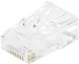 EXERTIS RJ45 Modularstecker Cat. 6A, UTP, für mehradrige Rundkabel, 10 Stück RJ45 Stecker zum Crimpe