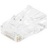 RJ45 Modularstecker Cat. 6A, UTP, für mehradrige Rundkabel, 10 Stück RJ45 Stecker zum Crimpen (920841)