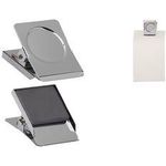 MAUL Papier-Klemmer mit Magnet, 40 mm, silber aus stabilem Stahl mit kräftiger Stahlfeder, Magnet: - 1 Stück (2194096)