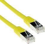 ACT Yellow 5 meter F/UTP CAT5E patch cable with RJ45 connectors. Cat5e f/utp lszh yellow 5.00m (IB7805)