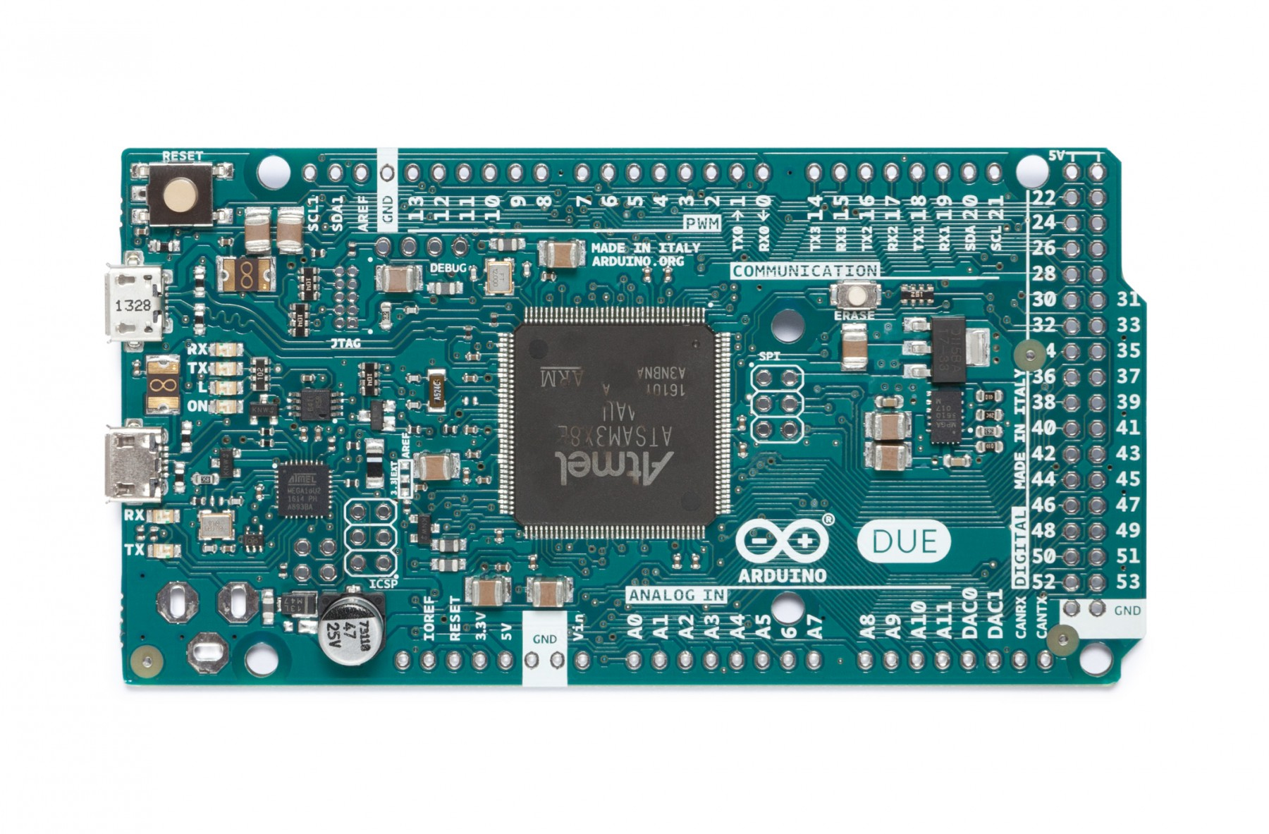 Arduino Due Entwicklungsplatine AT91SAM3X8E 84 MHz