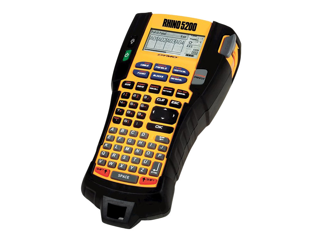 DYMO Rhino 5200 Beschriftungsgerät Thermotransfer 180 dpi 10 mm/sek Schwarz/Gelb