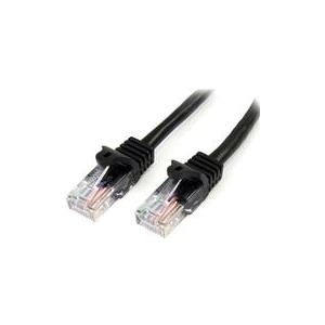 StarTech.com 0,5m Black Cat5e Patch Cable with Snagless RJ45 Connectors (45PAT50CMBK)