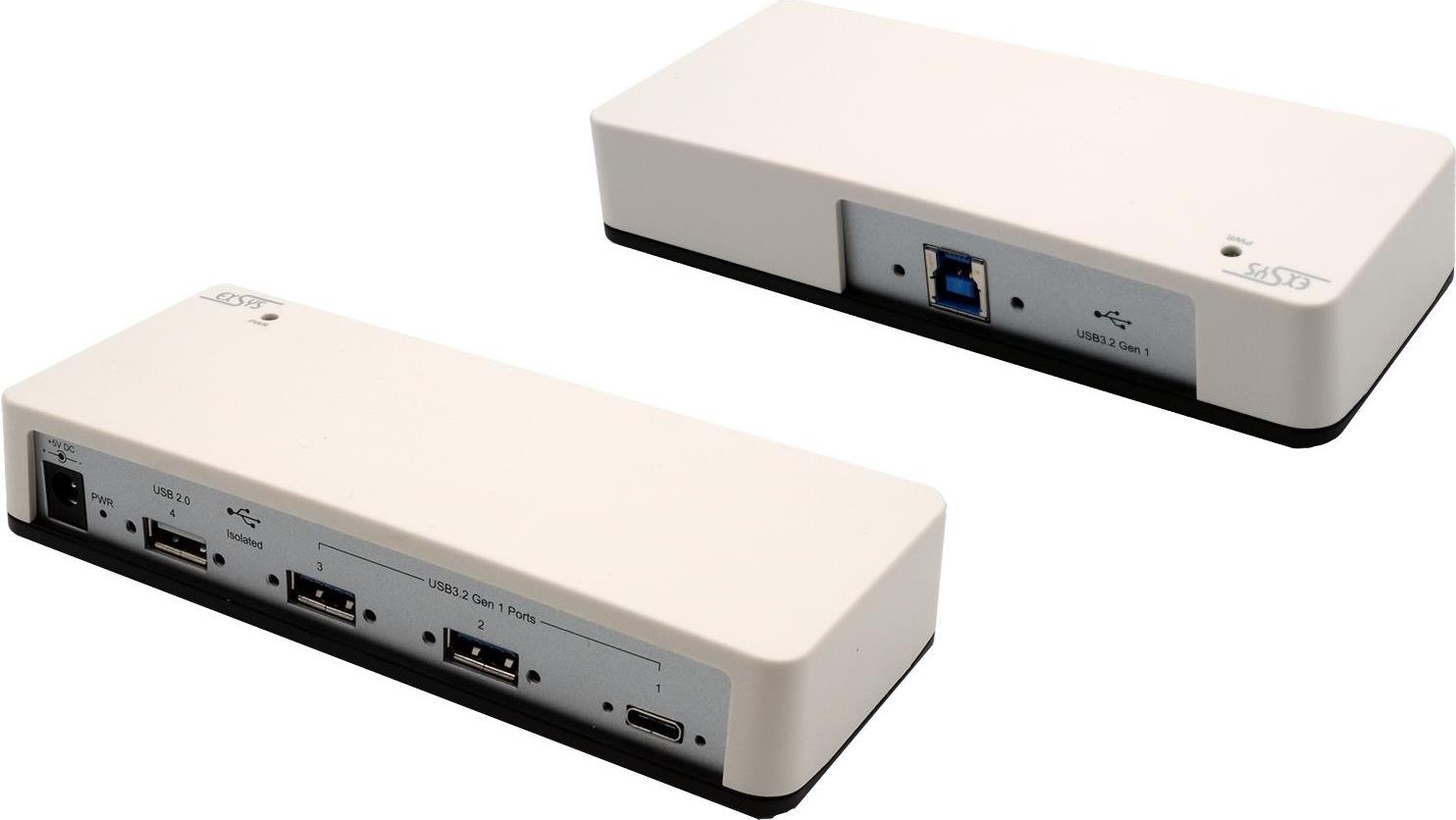 EXSYS EX-1182VIS-2 Schnittstellen-Hub USB 3.2 Gen 1 (3.1 Gen 1) Type-B Beige (EX-1182VIS-2)