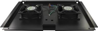 DS-IT Lüftereinheit - Ventilator Paket mit 2 Ventilatoren und Thermostat geeignet für Serverschränke mit einer Tiefe von 600mm (DS-FT60) (geöffnet)