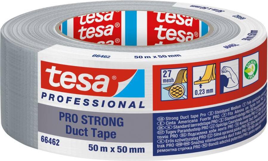 tesa Duct Tape Pro-Strong 66462-00003-00 Reparaturband Grau (L x B) 50 m x 50 mm 1 St. (66462-00003-00)