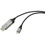 Renkforce Data Link Kabel USB 2.0 USB-C® Stecker, USB-A Stecker 2.00 m Schwarz RF-7116126 (RF-7116126)
