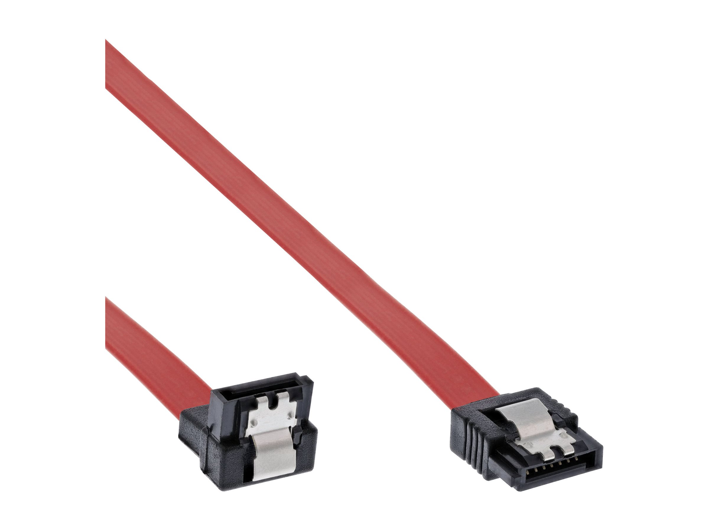 InLine SATA Anschlusskabel gewinkelt 0,3m Rot