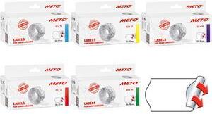 Meto 9506159 selbstklebendes Etikett Preisschild Dauerhaft Weiß 6000 Stück(e) (9506159)