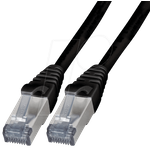 EFB-Elektronik RJ45 Patchkabel Cat.6A S/FTP TPE schwarz 20m Hersteller: EFB Elektronik (K5538SW.20)
