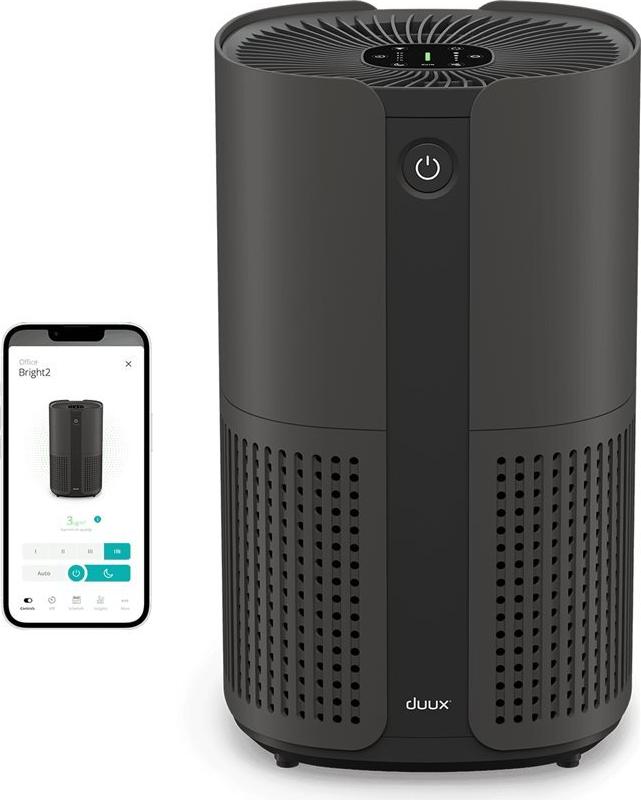 DUUX Bright 2 Luftreiniger Schwarz DXPU08 für Räume bis 42 m² CADR 210 m³/h