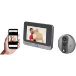 IP-Video-Tuersprechanlage WLAN Kamera Video-Inneneinheit Grau (SY-5050582)