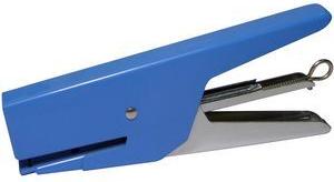 pavo Heftzange, Heftleistung: 12 Blatt, blau aus Metall, ergonomisch geformter Griff, - 1 Stück (8004478)