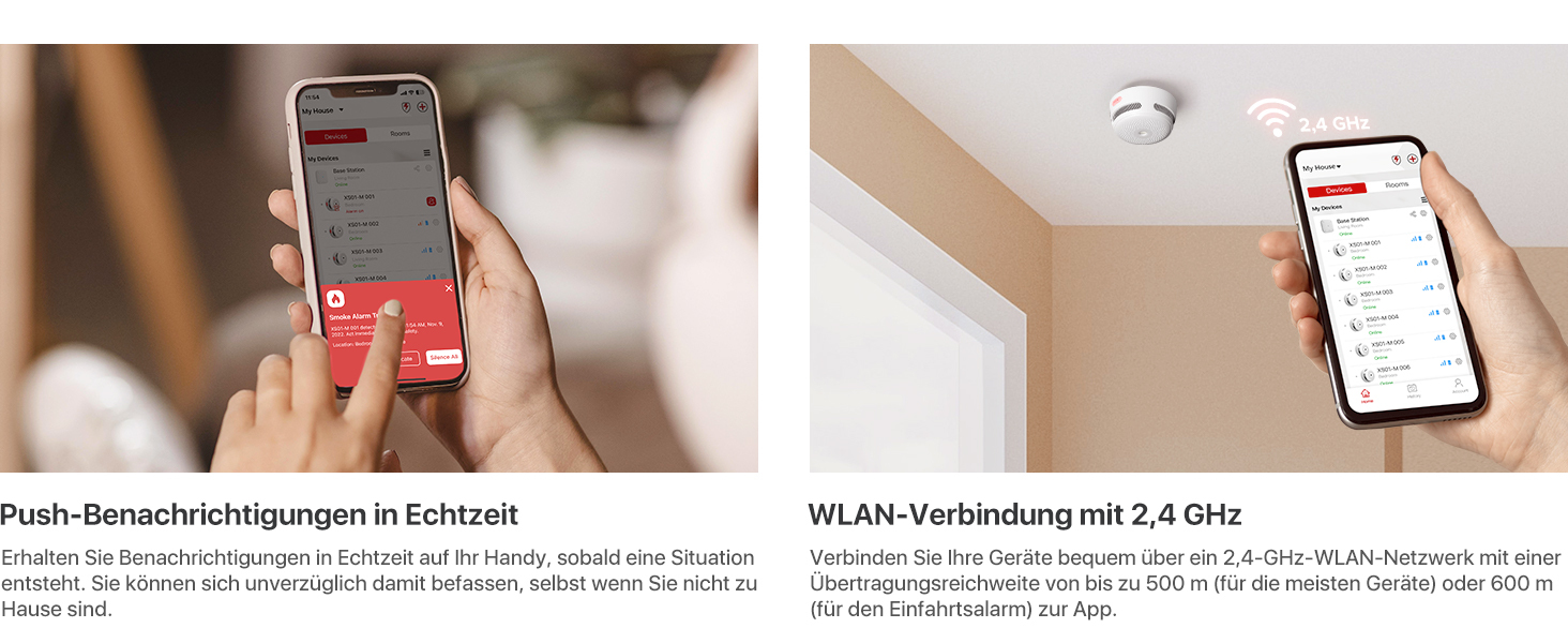 X-Sense SBS50 Alarmsignalverstärker Weiß