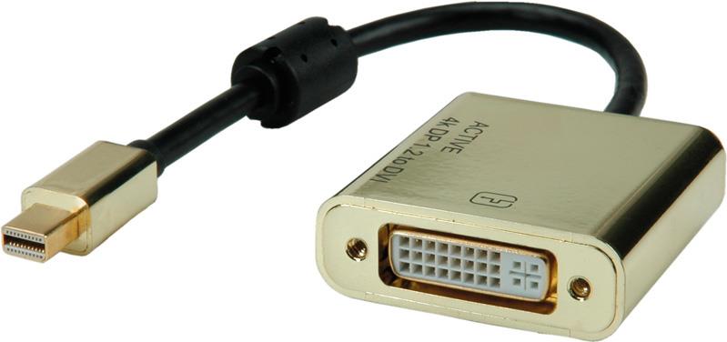 ROLINE 12.03.3176 Videokabel-Adapter 0,1 m Mini DisplayPort DVI-D Gold (12.03.3176)